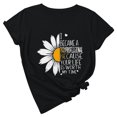 thumbnail image 1 of Hauts Décontractés à Col Rond pour Femmes, Pull Imprimé Mignon pour la Journée des Enseignants, Manches Courtes, T-Shirt, 1 of 6