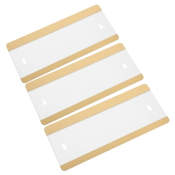 WHAMVOX  3 Pcs Name Plate for Wall Mount Office Personalize Man Golden