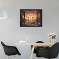 thumbnail image 3 of Christian Cross Decor Wall Art Farmhouse Crosses Pictures Wall Decor Canvas Painting Prints Artwork Framed for Church Bathroom Bedroom Kitchen16 x12, 3 of 6