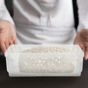 2 Pack Bread Box, Plastic Bread Container, Bread Storage Container for Kitchen Counter