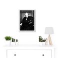 thumbnail image 2 of Vintage Photo Portrait Winston Churchill Britain Prime Minister UK Artwork Framed Wall Art Print A4, 2 of 4