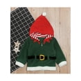 thumbnail image 2 of goowrom Kids Christmas Santa Jacket, Hooded Long Sleeve Fleece Jacket, 2 of 7