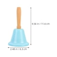 thumbnail image 2 of Minkissy 3Pcs Cowbell Hand Bell Sky-blue Iron For Pets Training Activities, 2 of 8