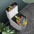 thumbnail image 2 of HELLHERO Psychedelic Mushroom Elastic Fabric Toilet Seat Protector & Elastic Installation Bathroom Seat Covers & Elastic Bottom for Household Elastic Edge, 2 of 8