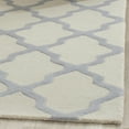 thumbnail image 4 of SAFAVIEH Cambridge Liam Geometric Wool Area Rug, Ivory/Light Blue, 6' x 6' Square, 4 of 7