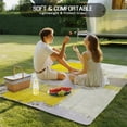 thumbnail image 5 of Fsddascl Yellow Outdoor Rug for Patio/Deck/Porch, Non-Slip Large Area Rug 6 x 9 Ft, Modern Geometric Grey Oil Painting Abstract Indoor Outdoor Rugs Washable Area Rugs, Reversible Camping Rug Carpet, 5 of 5