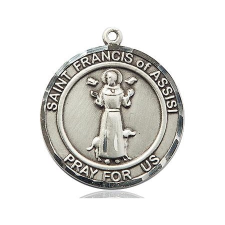 - St. Francis of Assisi Patron Saint Medal in Sterling Silver