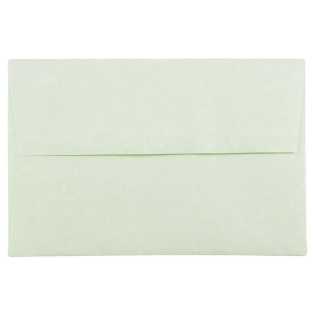 JAM A8 Envelopes, 5.5x8.1, Green Parchment, 250/Pack