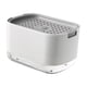 thumbnail image 1 of Dispensador de jabón premium 2 en 1 blanco y soporte para esponja, dispensador de bomba de jabón para lavavajillas para encimera de cocina, 1 of 5