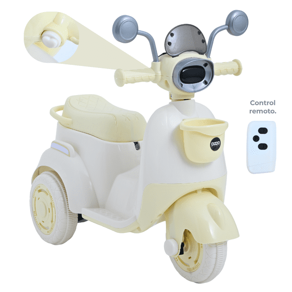 Trimoto Eléctrica Mini Dodo Kids Niko Con Sonidos Amarillo