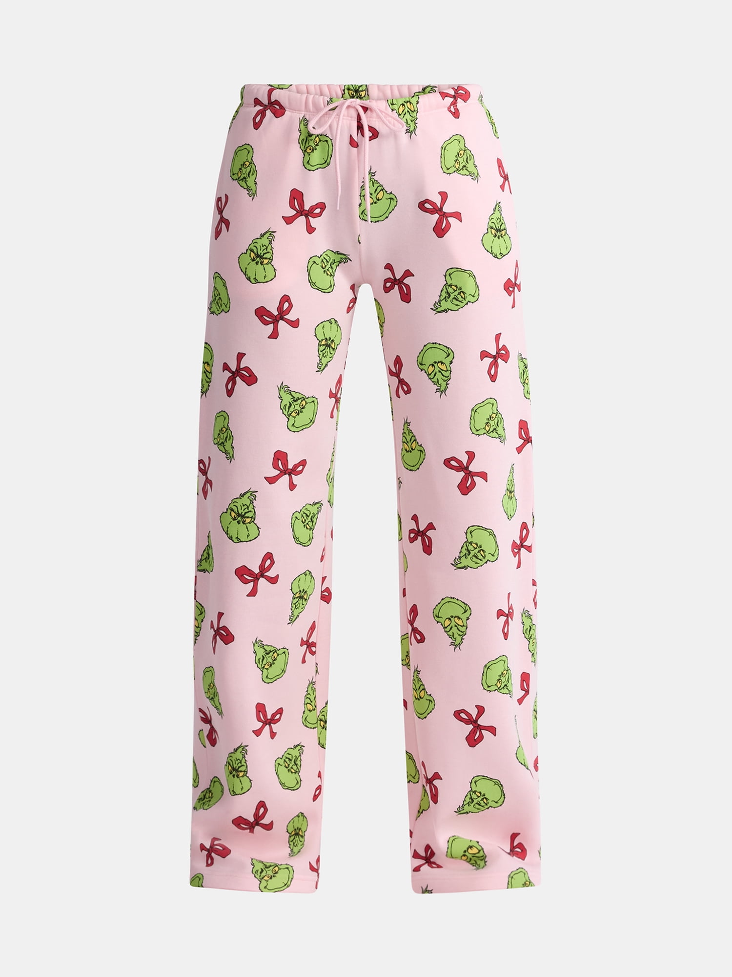 Dr. Seuss The Grinch Women's Graphic Fleece Straight-Leg Joggers, Sizes XXS-XXL