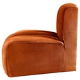 thumbnail image 4 of Meridian Furniture Arc Cognac Velvet Reverse Corner, 4 of 9