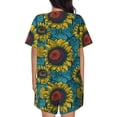 thumbnail image 3 of Xecao Sunflowers print Swimsuit for women, Summer-ready, sporty style.Quick-dry fabric. Many sizes & colors., 3 of 9