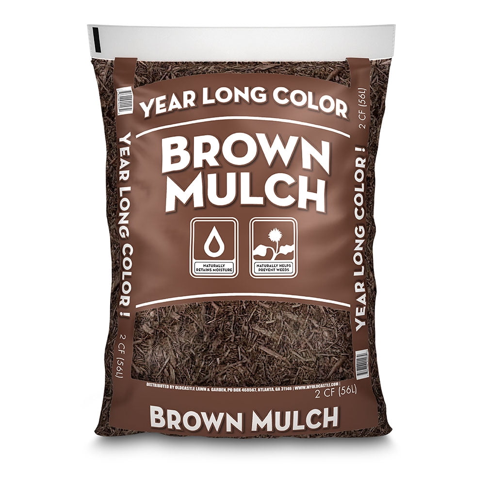 Year Long Colored Mulch Brown, 2 CF