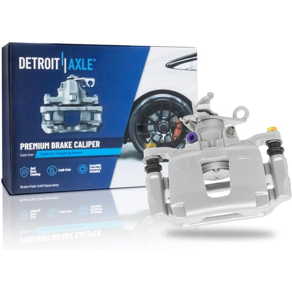 Detroit Axle - Rear Right Brake Caliper for 2012-2020 Dodge Journey, Passenger Side Disc Brake Caliper with Bracket 2013 2014 2015 2016 2017 2018 2019 Replacement