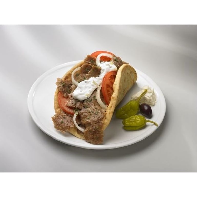 Kronos Greek Style Authentic Flat Pita Bread, Whole Grain, 6 inch