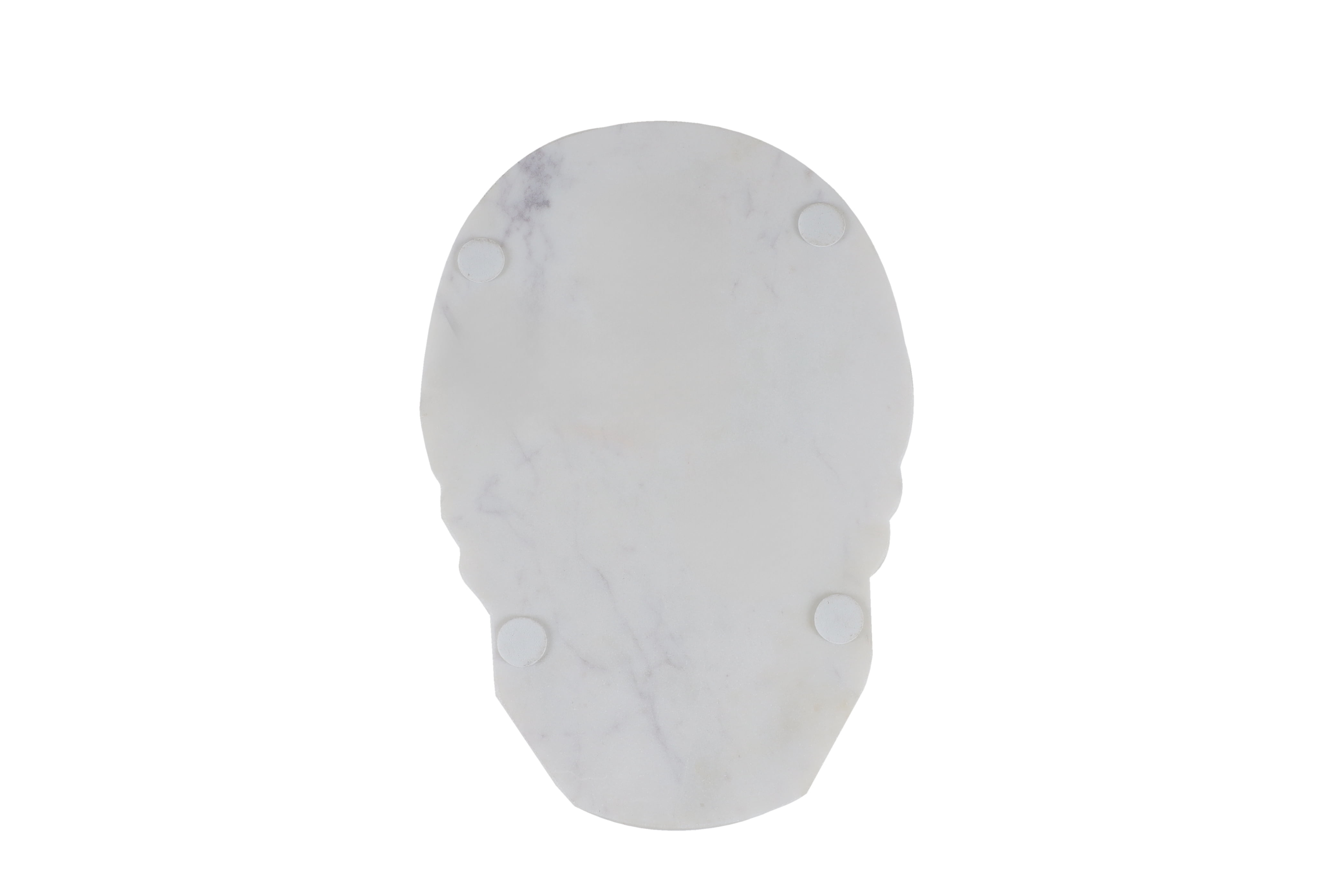 Way to Celebrate Halloween Skull Marble Serving Board