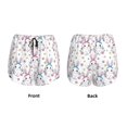 thumbnail image 3 of Balery Cartoon Cute Rabbit Pantalones cortos deportivos para mujer con forro y dos bolsillos, elásticos, para entrenamiento, gimnasio, yoga-Small, 3 of 7
