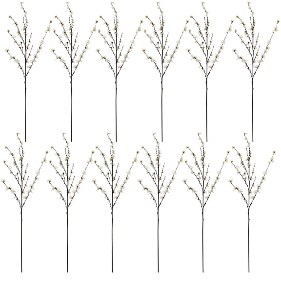 12 Pack: Cream Peach Blossom Stem by Ashland