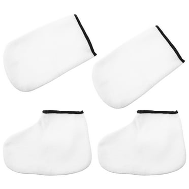 2 Pairs Paraffin Wax Gloves and Boots Insulated Gloves for Hands and Feet