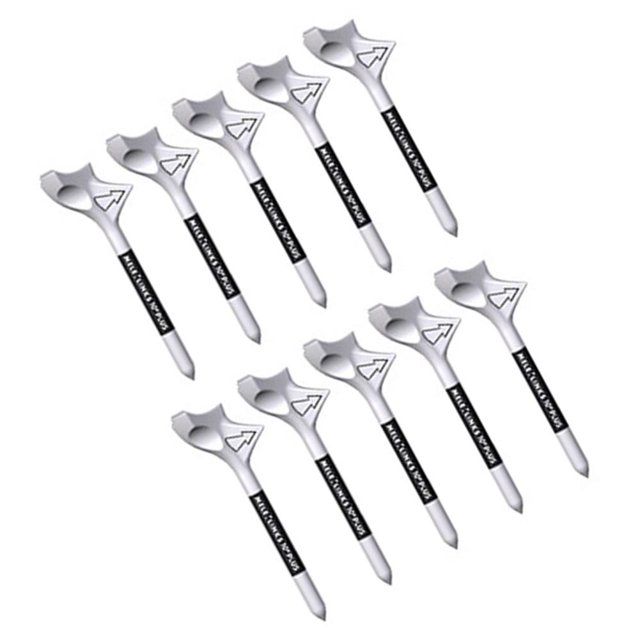 10 Uds soporte para pelotas de Golf plástico 10 accesorios deportivos duraderos portátiles en diagonal