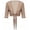 Khaki, variant on Womens Long Sleeve Crew Neck Tops Lightweight Chiffon Beach Cover Up Shawl Cardigan Summer Breezy Sun Shirt For Casual Outerwear Going Out Boho T-Shirts S-XXL