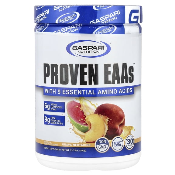 Gaspari Nutrition Proven EAAsâ„¢ with 9 Essential Amino Acids, Guava Nectarine, 13.75 oz (390 g)