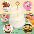 thumbnail image 2 of YOYTOO 2Pcs 3 Tier Cake Display Stand Holder Dessert Fruit Serving Stand for Wedding Party White, 2 of 7