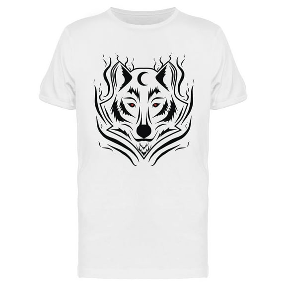 Wolf Tribal Design T-Shirt Men -Image by Shutterstock, Male Small
