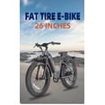thumbnail image 6 of Hydraulic Brake Commuter E-Bike,R1 Step Electric Bike for Adults with 48V 14Ah Samsung Removable Battery,1000W Peak Motor 28MPH, 26''* 4'' Fat Tire Step-Thru Ebikes for Adults, 7-Speed UL, 6 of 17
