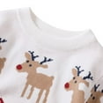 thumbnail image 6 of URMAGIC Toddler Baby Girl Boy Christmas Clothes Knit Sweater Deer Pullover Sweatshirt Warm Crewneck Long Sleeve Tops Winter Outfit 3-4 Years, 6 of 10
