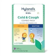 Hyland's Naturals Kids Cold & Cough, Day & Night Combo Pack Grape, Cold Medicine for Ages 4+, Syrup Cough Medicine for Kids, Nasal Decongestant, Allergy Relief, 4 Fl Oz Pack of 2
