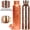 #01 _ Bronze _ 1pc, variant on Copper Water Bottle (30oz/800ml) 100% Pure Handmade Hammered Ayurvedic Pure Copper Vessel for Drinking Heavy Duty & Leak-proof without Cup _ Bronze