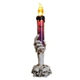 thumbnail image 1 of Candelabro Con Forma De Calavera Espeluznante Con Luces Seguras Sin Humo, Decoración única De Halloween Para Fiesta En Casa, Regalo Creativo Para Niños, Material De Primera, 1 of 8