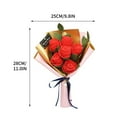 KQJQS Preserved Flowers Bouquet, Natural Long Lasting Preserved