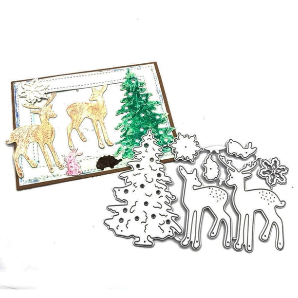 Troqueles De Corte De Navidad, Plantillas De Grabado Para Álbum De Recortes, Plantillas De Corte Para Álbum De Recortes, Tarjetas De Papel Fotográfico Scienceny HA039259-00