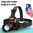 thumbnail image 4 of Meileang LED Headlight Ultra-bright High Lumens Rechargeable Waterproof Digital Power Display LED Headlamp Camping Lamp, 4 of 8