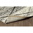 thumbnail image 2 of Erbanica 8'x10' Tapis Doux Moderne Blanc Anthracite Gris Lignes Croisées, 2 of 4