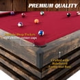 thumbnail image 6 of Barrington Ashford 8 ft Pool Table with Burgundy Wool Felt and K66 Bumpers, 6 of 8