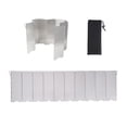 thumbnail image 2 of axGear Wind Shield Outdoor Camping Stove Wind Screen Aluminum Foldable 10 Plates, 2 of 8