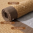 thumbnail image 4 of QiCaiJia Hallway Runner Rug 2x3 ft BrownJute Like Kitchen Runner Mat Rugs Non Slip, Woven Soft Entryway Farmhouse Runner Boho Floor Carpet for Indoor Laundry Hall Backdoor Bedroom Living Room, 4 of 9