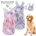 thumbnail image 1 of Plush Dog Hoodie for Small Medium Dog Boy Girl, Carton Rabbit Bunny Style Soft Pet Costume Sweater Coat for Spring/Autumn/Winter Cold Weather Puppy Halloween Christmas Outfit, 1 of 8