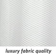 thumbnail image 2 of Microdry Water-Repellent Embossed Fabric Shower Curtain Liner Set with 12 Rust-Resistant Chrome Double Roller Hooks, White (13-Piece), 2 of 8