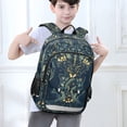 thumbnail image 6 of FORMRS Unisex School Backpack 17" Student Travel Bag with Laptop Compartment, Shadowy Forest Pattern, 6 of 7