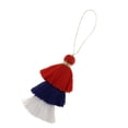 thumbnail image 2 of 1 Uds. Colgante de plata y bronce, accesorios para joyas, borla de amulèto Rojo azul blanco, 2 of 3