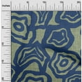 thumbnail image 2 of oneOone Polyester Spandex Medium Blue Fabric Abstract Floral Sewing Material Print Fabric By The Yard 56 Inch Wide, 2 of 4