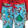 thumbnail image 5 of Peanuts Snoopy Pajamas Women's Jingle All The Way 2-Piece Lounge Sleep Set, 5 of 6