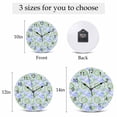 thumbnail image 6 of Wall Clock Green Blue Tie Dye Clocks PVC Silent Non-Ticking Battery Operated Decorative Boho Abstract Art Round Clock for Home Living Room Kitchen Bedroom Office School Wall Decor 10 Inch, 6 of 9