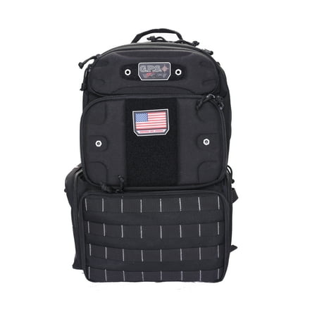 Tactical Range Backpack Holds 4 Handguns, Black