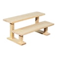 thumbnail image 1 of Luzkey Figure Display Stand Storage Shelf Decoration Multifunctional Perfume Organizer Wooden Display Riser for Cosmetics Countertop 2 Tier 30cm, 1 of 8